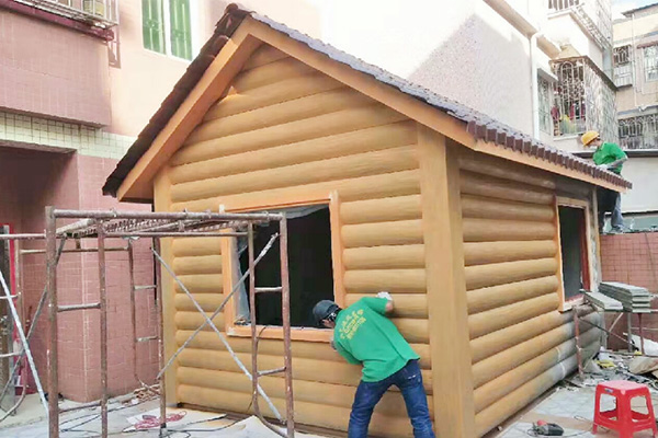 水泥仿木屋